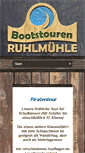 Mobile Screenshot of bootstouren-ruhlmuehle.de